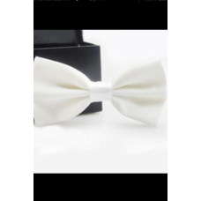 leuke vlinderstrik wit effen